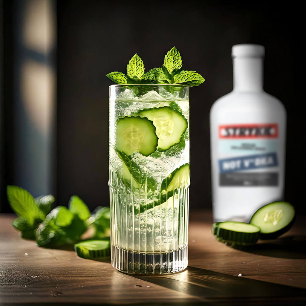 STRYKK NOT V*DKA Cucumber Cooler recept alcoholvrije cocktail mocktail bij Mocktail Masters