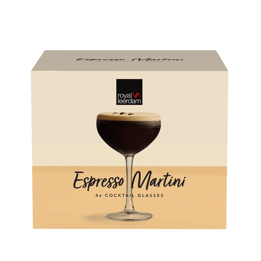 Royal Leerdam Espresso Martini glas set 4 koop je bij Mocktail Masters